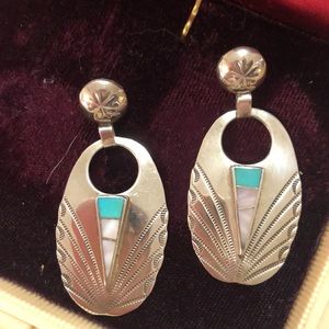 Vintage Southwestern Sterling Silver earrings
